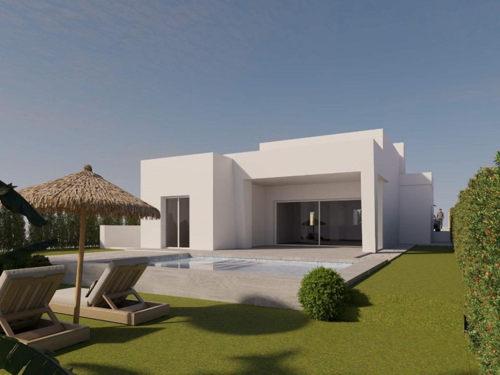 Brand-new contemporary villa with private pool and garden in La Finca Golf Resort, Algorfa, Costa Blanca