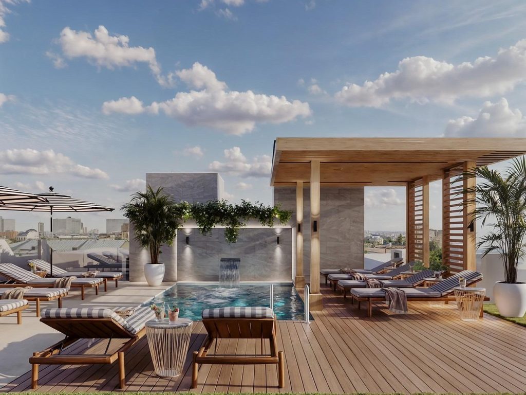 New-build apartment building with rooftop pool in Guardamar del Segura, 600 metres from the beach