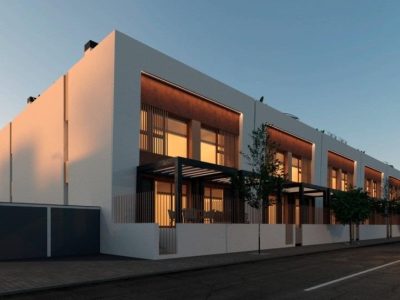Modern 3-bedroom townhouse in Dolores, Alicante, with rooftop solarium and communal pool