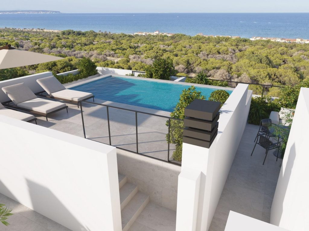 New-build 3-bedroom apartment in Guardamar del Segura with terrace and pine-forest views, 700 metres from the beach