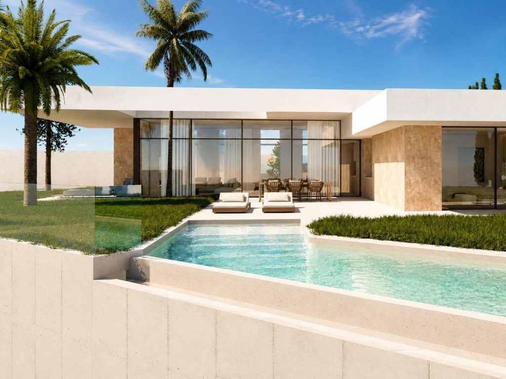 Luxury new build single-level villa for sale in Rojales with private pool and landscaped garden near La Marquesa Golf