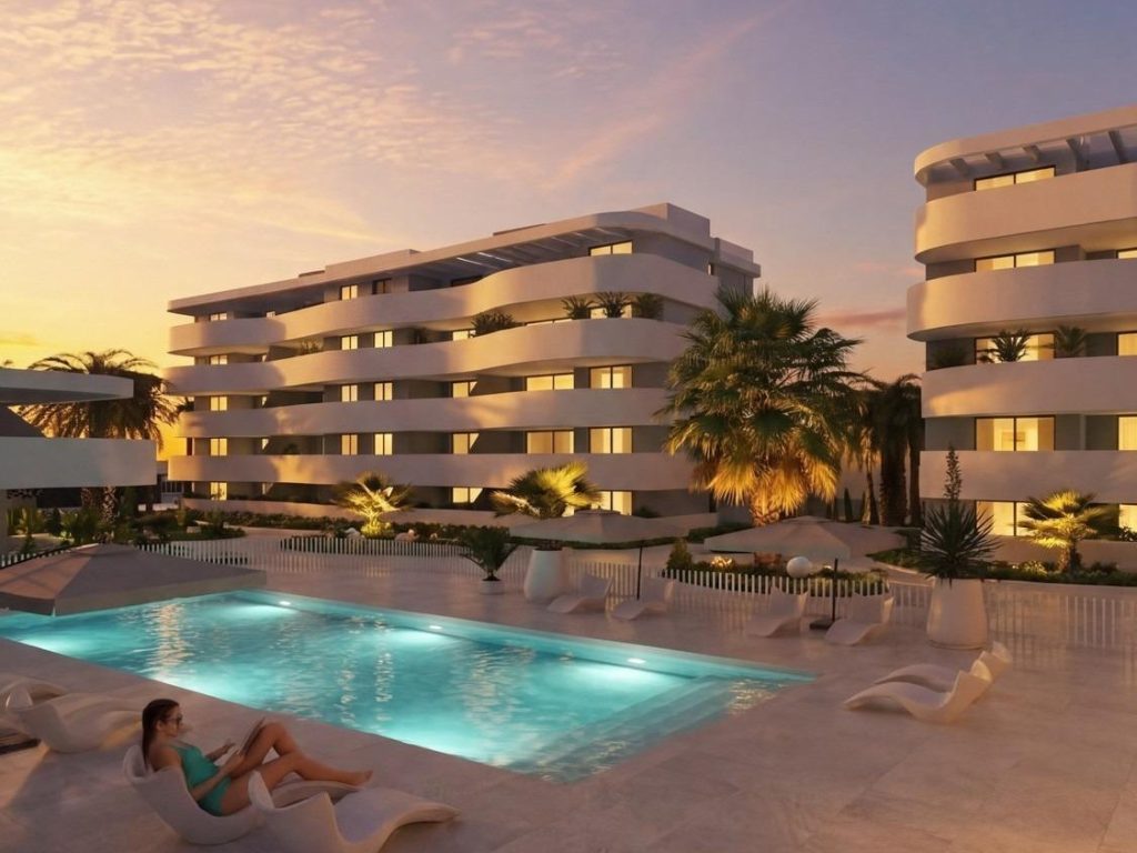 New-build penthouse rooftop solarium in Guardamar del Segura with Mediterranean views, El Raso development