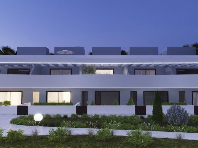 New build 3-bedroom townhouse in Guardamar del Segura with large terrace and rooftop solarium, Costa Blanca