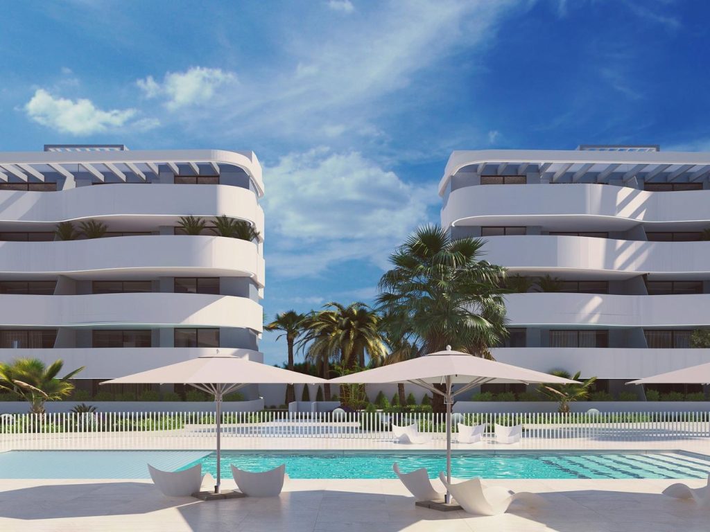 New-build 2-bedroom apartment with spacious terrace in Guardamar del Segura, Costa Blanca, energy label A