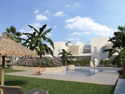New 3-bedroom bungalow for sale in Algorfa at La Finca Golf resort with large terrace and communal pool