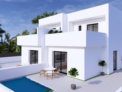 New-build semi-detached villa for sale on the Costa Blanca with private swimming pool and terrace, Daya Nueva