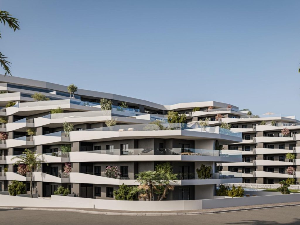 New-build penthouse terrace overlooking countryside in San Miguel de Salinas, Costa Blanca